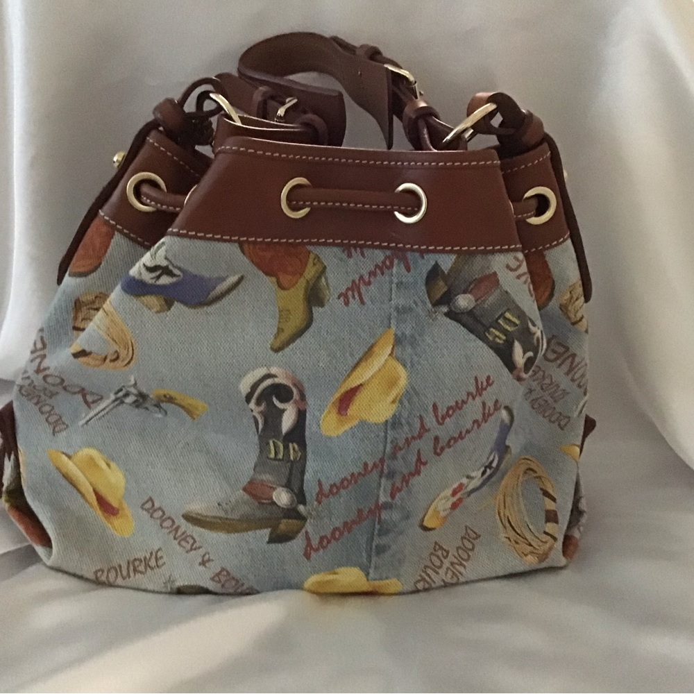 Dooney & Bourke Brown and Blue Women's Bag